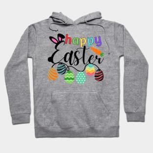 Happy Easter Bunny Rabbit Face Funny Easter Day Hoodie